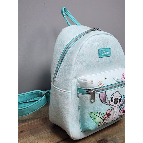 Loungefly Disney Lilo & Stitch Hibiscus Sketch Mini Backpack Bag - Picture 5 of 15